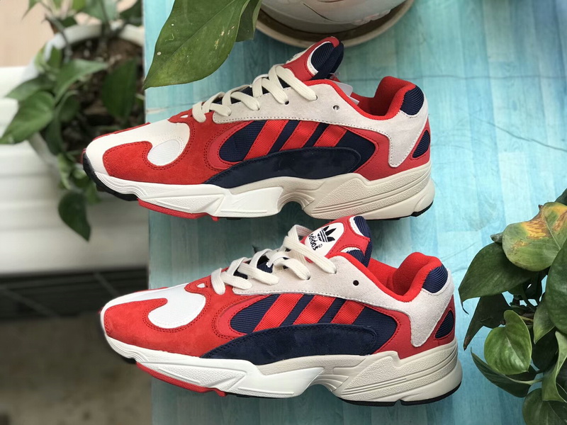 Adidas Originals Yung 1 Red-White-Collegiate Navy(99% Authentic quality)